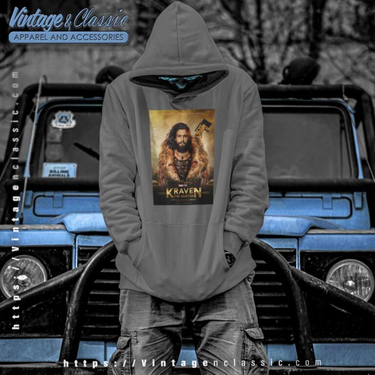 Kraven The Hunter Poster Hoodie Kraven The Hunter Poster Hoodie