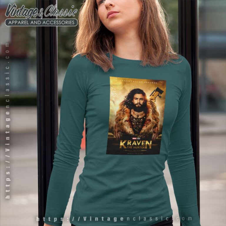 Kraven The Hunter Poster Long Sleeve Tee Kraven The Hunter Poster Long Sleeve Tee