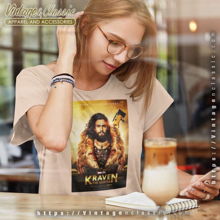 Kraven The Hunter Poster Women TShirt Kraven The Hunter Poster Women TShirt