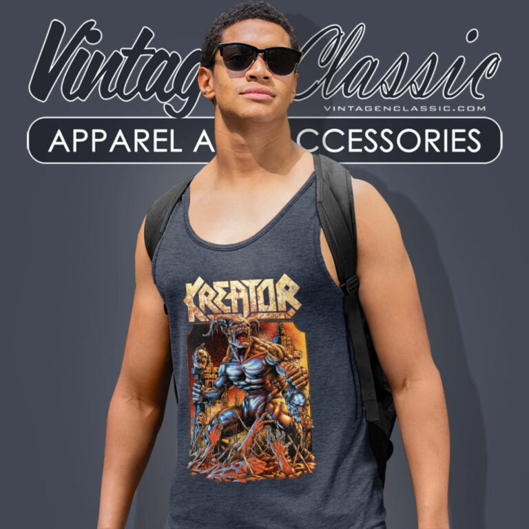 Kreator Shirt Crush The Tyrants Tank Top Racerback Kreator Shirt Crush The Tyrants Tank Top Racerback