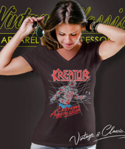 Kreator Shirt Extreme Aggression Tour V Neck TShirt