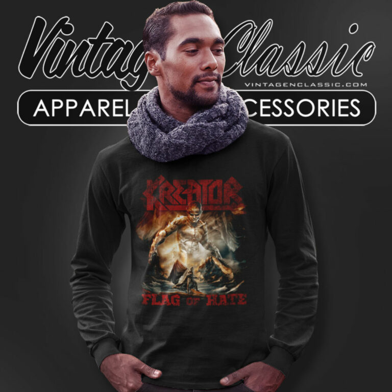 Kreator Shirt Flag Of Hate Long Sleeve Tee Kreator Shirt Flag Of Hate Long Sleeve Tee