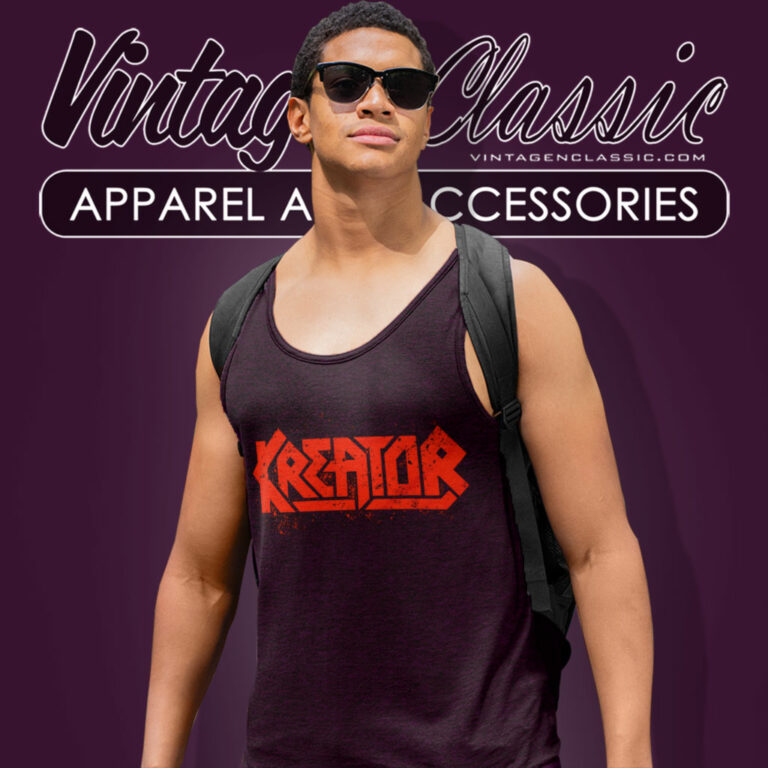 Kreator Shirt Hate Uber Alles Logo Tank Top Racerback Kreator Shirt Hate Uber Alles Logo Tank Top Racerback