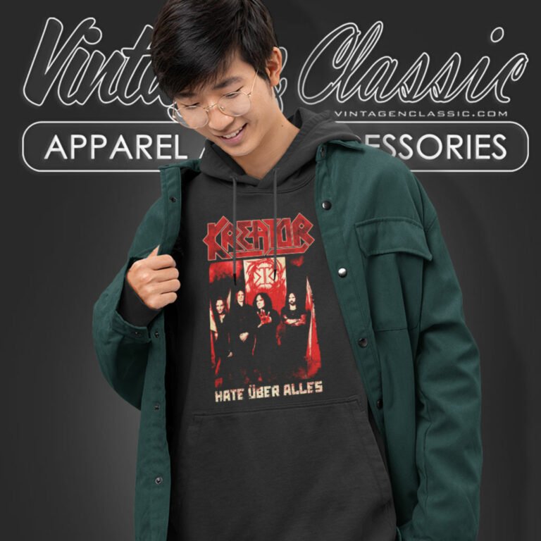 Kreator Shirt Hate Uber Alles Photo Hoodie Kreator Shirt Hate Uber Alles Photo Hoodie