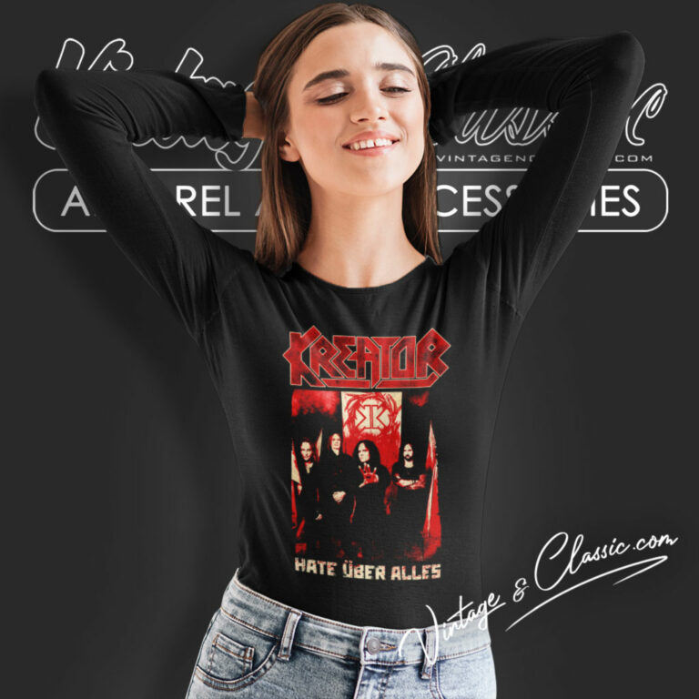 Kreator Shirt Hate Uber Alles Photo Long Sleeve Tee Kreator Shirt Hate Uber Alles Photo Long Sleeve Tee