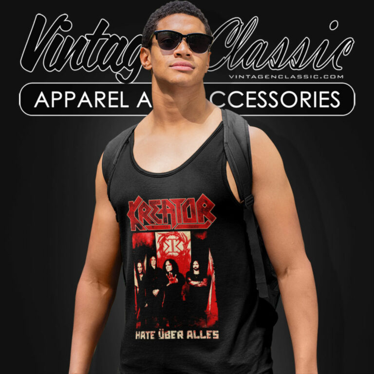 Kreator Shirt Hate Uber Alles Photo Tank Top Racerback Kreator Shirt Hate Uber Alles Photo Tank Top Racerback