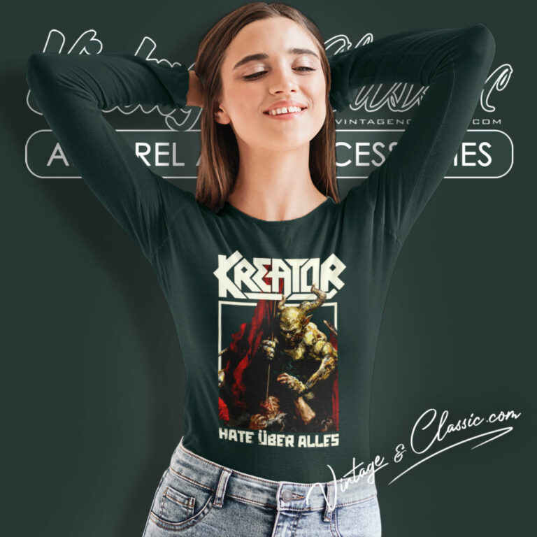 Kreator Shirt Hate Uber Alles Tracklist Long Sleeve Tee Kreator Shirt Hate Uber Alles Tracklist Long Sleeve Tee