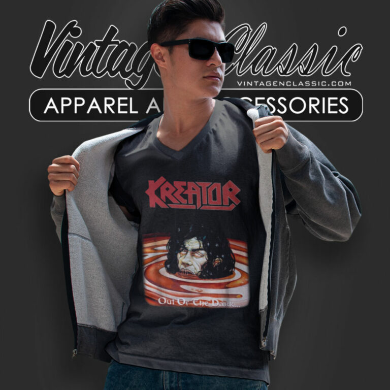 Kreator Shirt Out Of The Dark V Neck TShirt Kreator Shirt Out Of The Dark V Neck TShirt