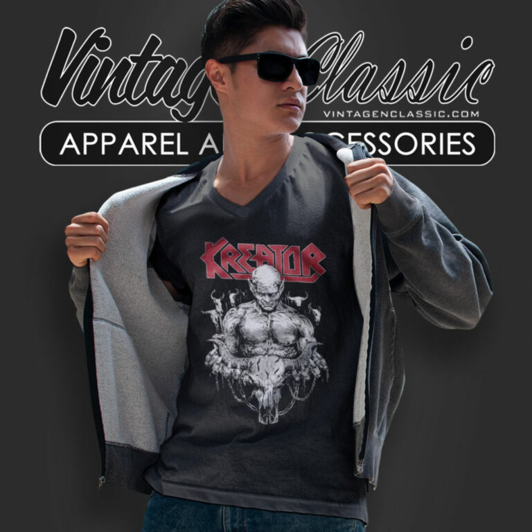 Kreator Shirt State Of Unrest V Neck TShirt Kreator Shirt State Of Unrest V Neck TShirt