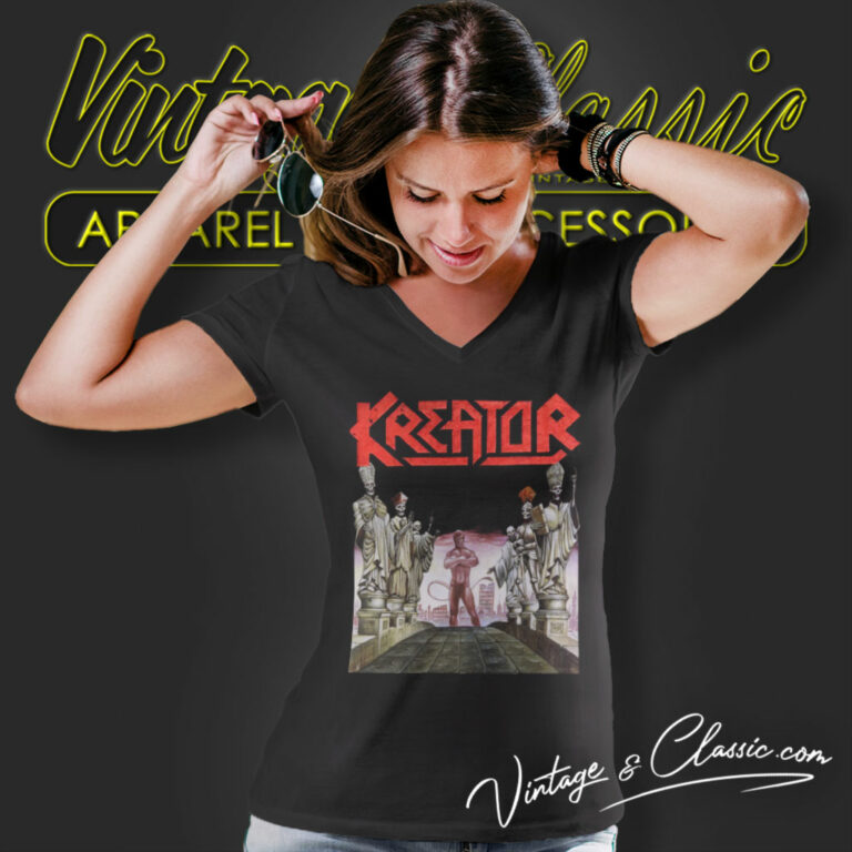 Kreator Terrible Certainty V Neck TShirt Kreator Terrible Certainty V Neck TShirt