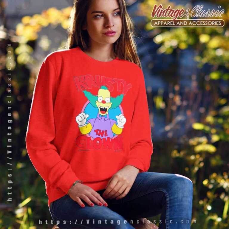 Krusty The Clown The Simpsons Sweatshirt Krusty The Clown The Simpsons Sweatshirt