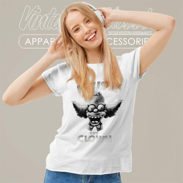 Krusty The Clown The Simpsons Women TShirt 1 Krusty The Clown The Simpsons Women TShirt 1