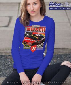 Kurt Busch Nascar Vintage Long Sleeve Tee