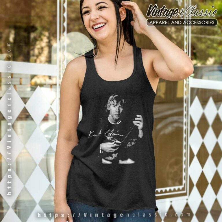 Kurt Cobain 1988 Tank Top Racerback Kurt Cobain 1988 Tank Top Racerback