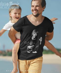 Kurt Cobain 1988 V Neck TShirt