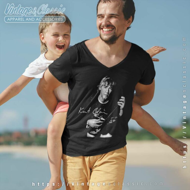 Kurt Cobain 1988 V Neck TShirt Kurt Cobain 1988 V Neck TShirt