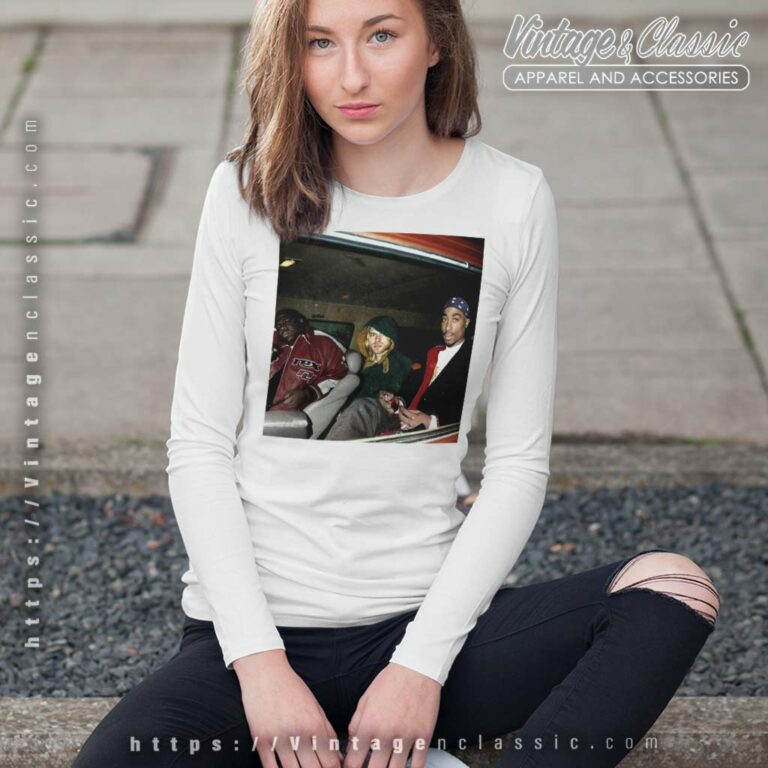 Kurt Cobain And Tupac Long Sleeve Tee Kurt Cobain And Tupac Long Sleeve Tee
