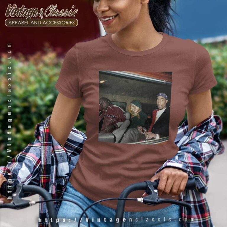 Kurt Cobain And Tupac Women TShirt Kurt Cobain And Tupac Women TShirt