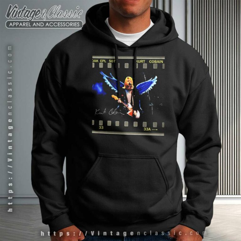 Kurt Cobain Angel Wings Rock Hoodie Kurt Cobain Angel Wings Rock Hoodie