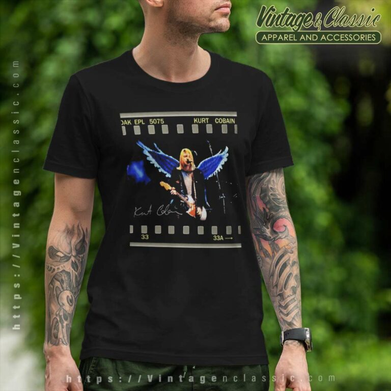 Kurt Cobain Angel Wings Rock T Shirt Kurt Cobain Angel Wings Rock T Shirt