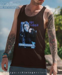 Kurt Cobain At Hilversum Studios Tank Top Racerback
