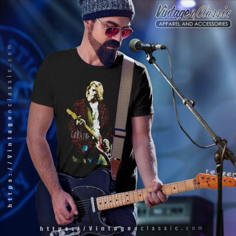 Kurt Cobain Live Guitar T Shirt Kurt Cobain Live Guitar T Shirt