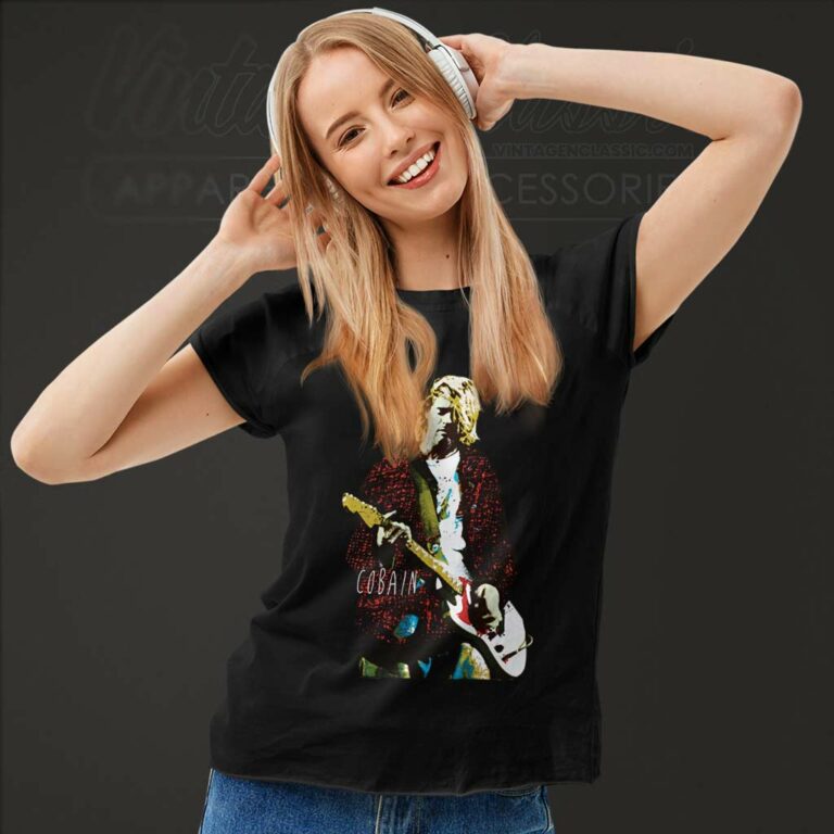 Kurt Cobain Live Guitar Women TShirt Kurt Cobain Live Guitar Women TShirt
