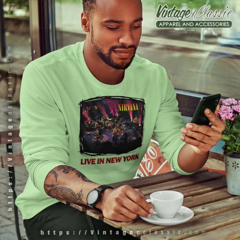 Kurt Cobain Live In New York Sweatshirt Kurt Cobain Live In New York Sweatshirt