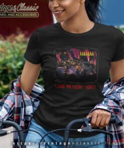Kurt Cobain Live In New York Women TShirt
