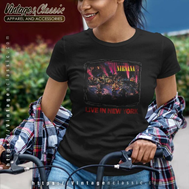 Kurt Cobain Live In New York Women TShirt Kurt Cobain Live In New York Women TShirt