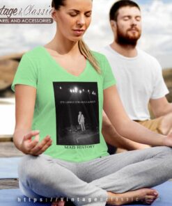 Kurt Cobain Mad History V Neck TShirt