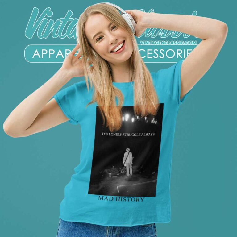 Kurt Cobain Mad History Women TShirt Kurt Cobain Mad History Women TShirt
