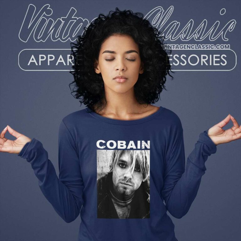 Kurt Cobain Nirvana Long Sleeve Tee Kurt Cobain Nirvana Long Sleeve Tee
