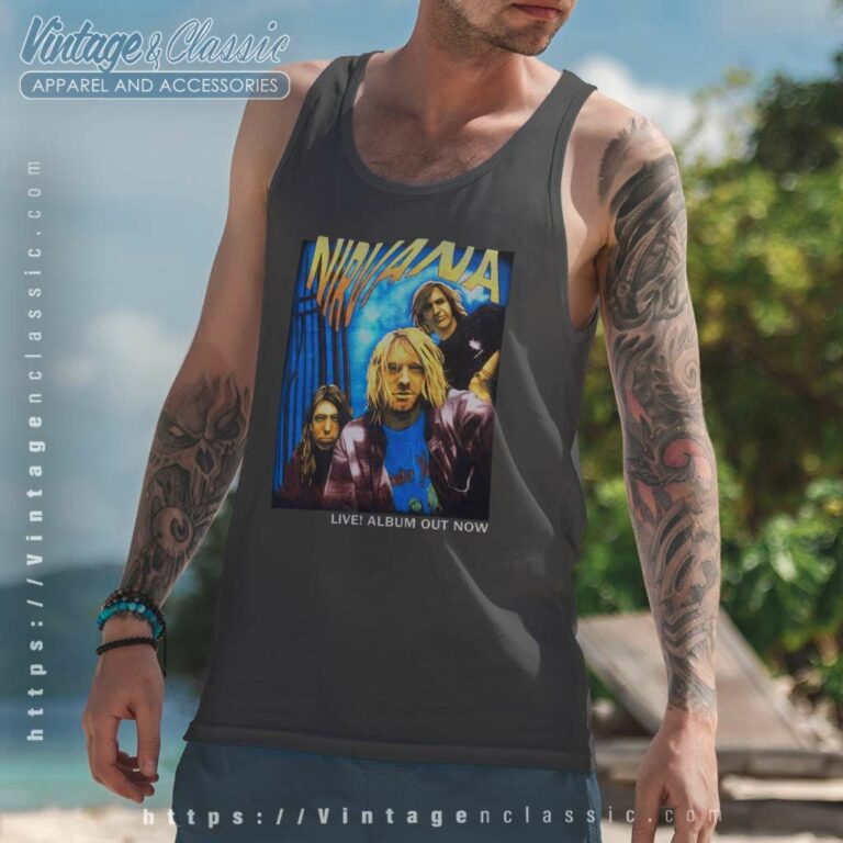 Kurt Cobain Shirt Live Album Out Now Tank Top Racerback Kurt Cobain Shirt Live Album Out Now Tank Top Racerback
