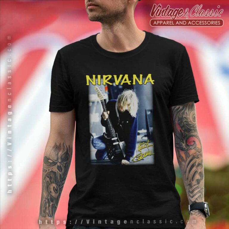 Kurt Cobain Shirt Playing Live Guitar T Shirt Kurt Cobain Shirt Playing Live Guitar T Shirt