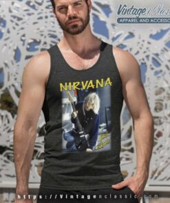 Kurt Cobain Shirt Playing Live Guitar Tank Top Racerback