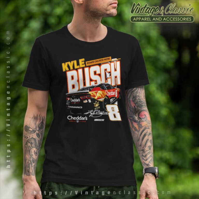 Kyle Busch Richard Childress 8 Cheddars T Shirt Kyle Busch Richard Childress 8 Cheddars T Shirt