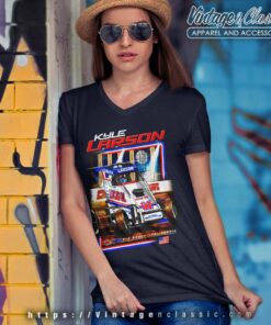 Kyle Larson Lucasoil Nascar V Neck TShirt