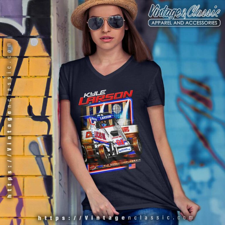 Kyle Larson Lucasoil Nascar V Neck TShirt Kyle Larson Lucasoil Nascar V Neck TShirt
