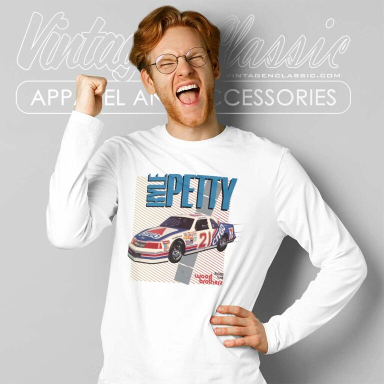 Kyle Petty Wood Brothers Racing Citgo Ford Nascar Long Sleeve Tee Kyle Petty Wood Brothers Racing Citgo Ford Nascar Long Sleeve Tee