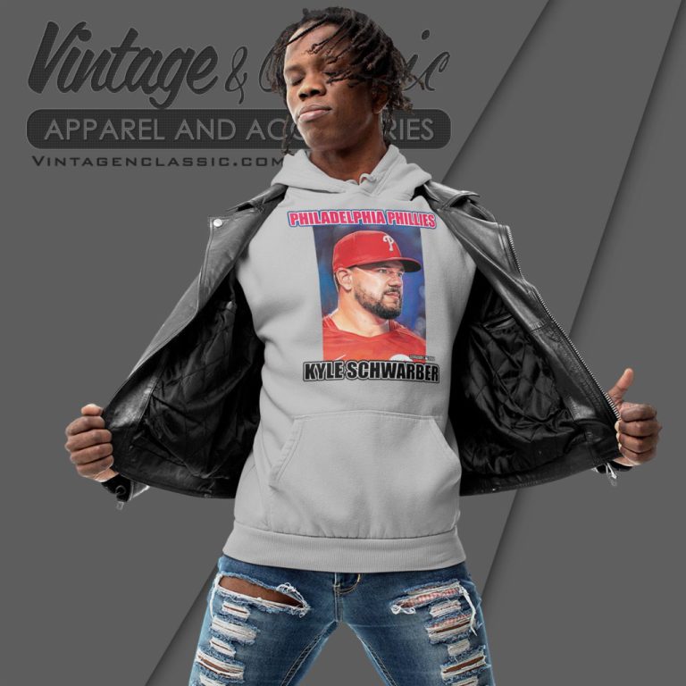 Kyle Schwarber Philadelphia Phillies Legend Portrait Hoodie Kyle Schwarber Philadelphia Phillies Legend Portrait Hoodie