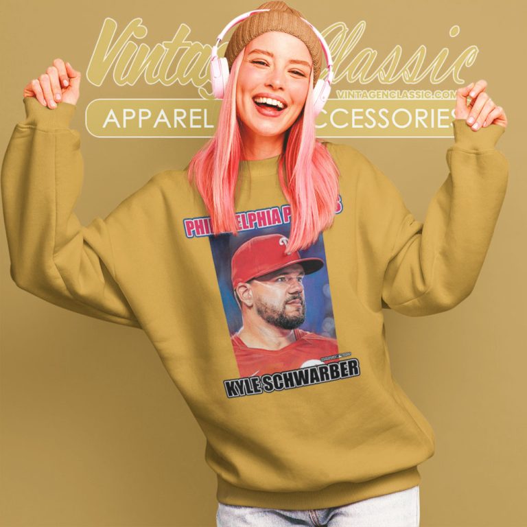 Kyle Schwarber Philadelphia Phillies Legend Portrait Sweatshirt Kyle Schwarber Philadelphia Phillies Legend Portrait Sweatshirt
