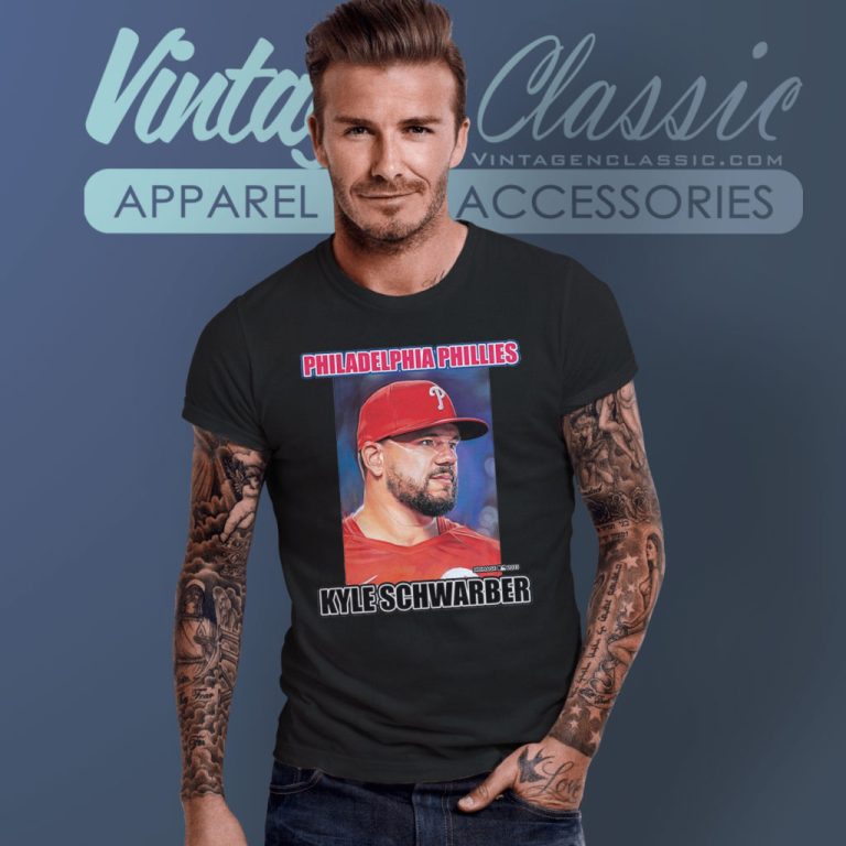 Kyle Schwarber Philadelphia Phillies Legend Portrait T Shirt Kyle Schwarber Philadelphia Phillies Legend Portrait T Shirt