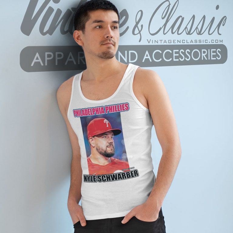 Kyle Schwarber Philadelphia Phillies Legend Portrait Tank Top Racerback Kyle Schwarber Philadelphia Phillies Legend Portrait Tank Top Racerback