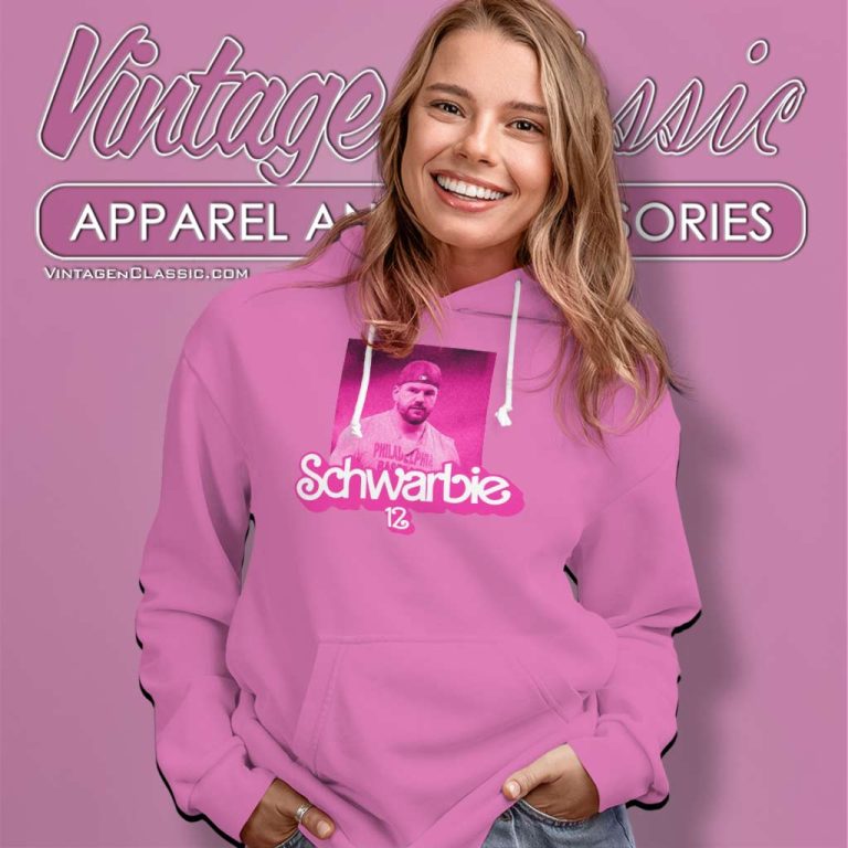 Kyle Schwarber Shirt Schwarbie 12 Pink Logo Hoodie Kyle Schwarber Shirt Schwarbie 12 Pink Logo Hoodie