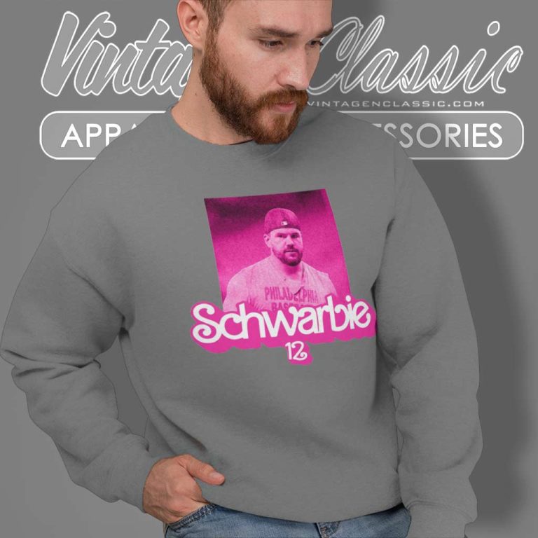 Kyle Schwarber Shirt Schwarbie 12 Pink Logo Sweatshirt Kyle Schwarber Shirt Schwarbie 12 Pink Logo Sweatshirt