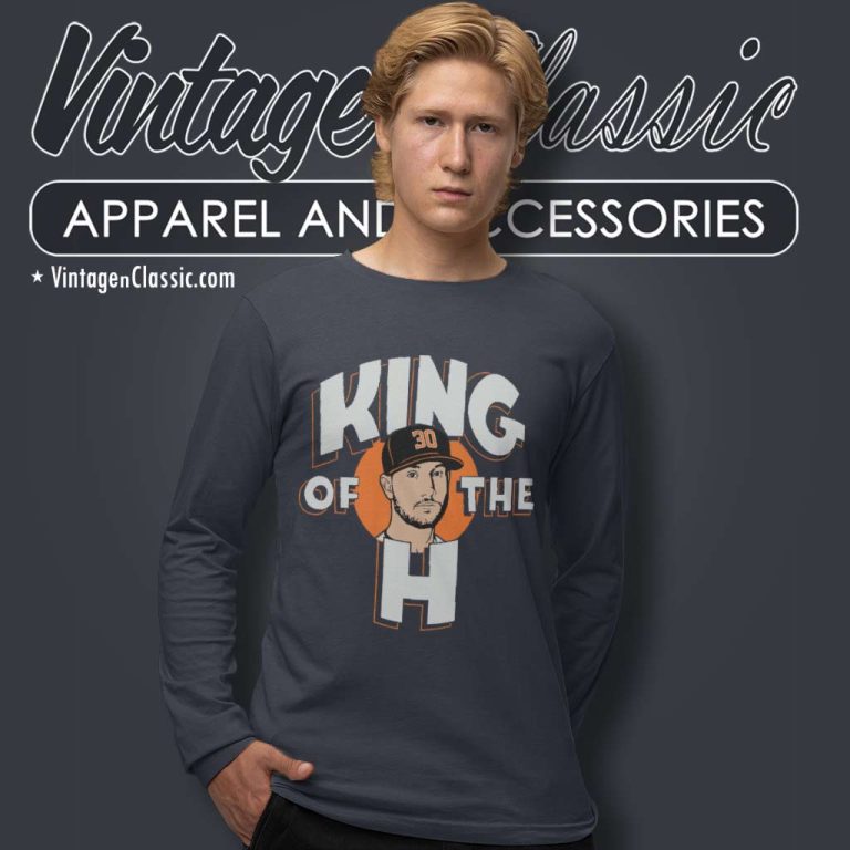 Kyle Tucker King Of The Houston Astros Long Sleeve Tee Kyle Tucker King Of The Houston Astros Long Sleeve Tee