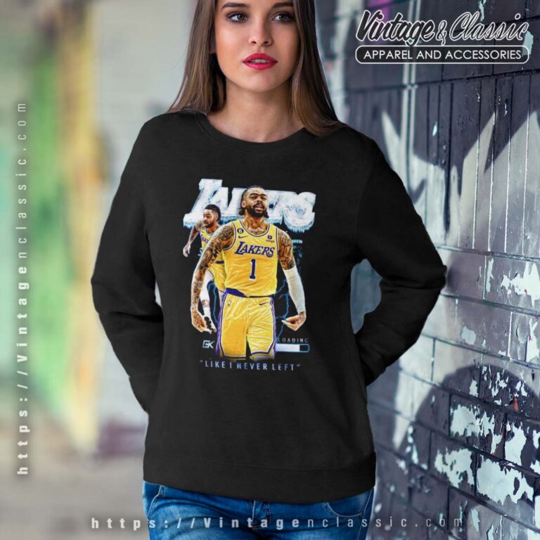 LA Lakers Like I Never Left DAngelo Russell Sweatshirt LA Lakers Like I Never Left DAngelo Russell Sweatshirt