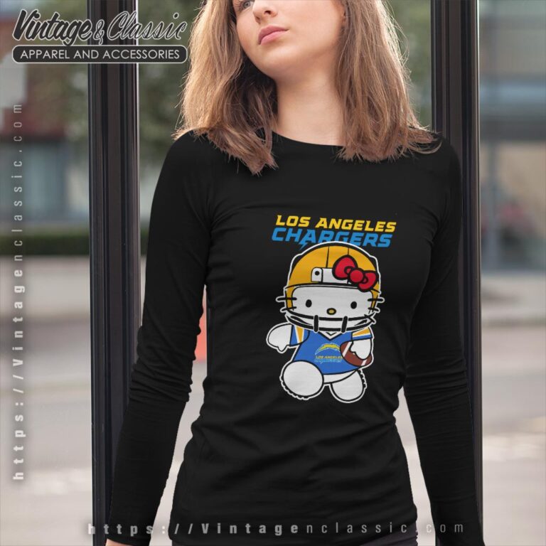La Chargers Hello Kitty Shirt Long Sleeve Tee La Chargers Hello Kitty Shirt Long Sleeve Tee