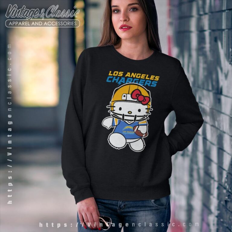 La Chargers Hello Kitty Shirt Sweatshirt La Chargers Hello Kitty Shirt Sweatshirt